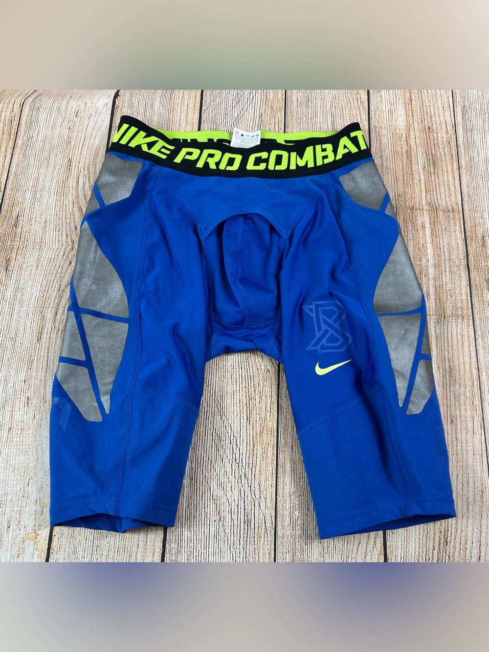 Mens Nike Dri Fit Pro Combat Blue Sliding Shorts MLB Baseball Shorts Medium